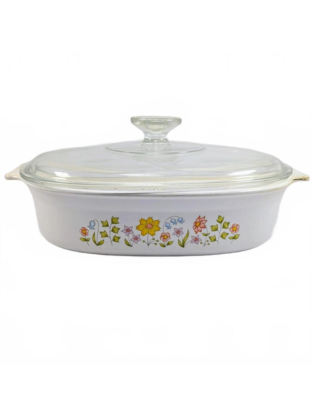 Vtg Corning Ware Wildflower/Spring Meadow DC 1.5-B w/ Lid